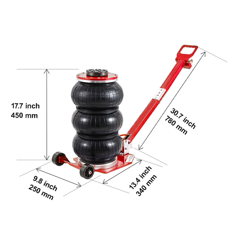 Load image into Gallery viewer, PORIYA Triple Bag Air Jack 3 Ton/6600 lbs Pneumatic Jack for Car SUV Lifting