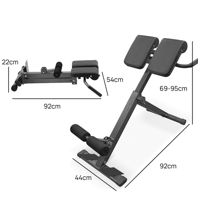 Load image into Gallery viewer, PORIYA Roman Chair for Hyperextension Core Workouts Adjustable Home Gym Bench