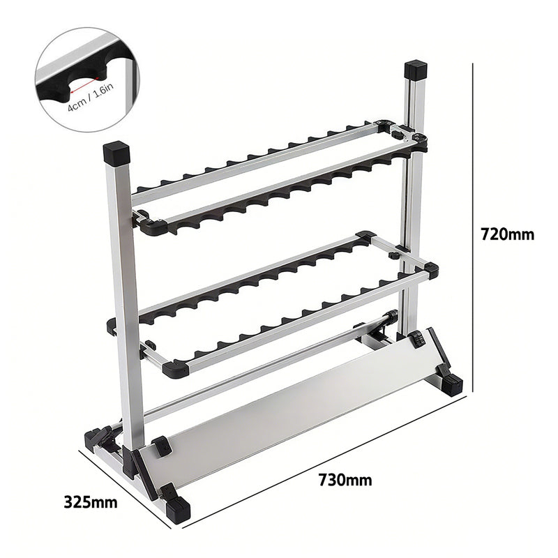 Load image into Gallery viewer, PORIYA 24 Fishing Rod Holder Storage Rack Fishing Pole Stand Garage Organizer Holds