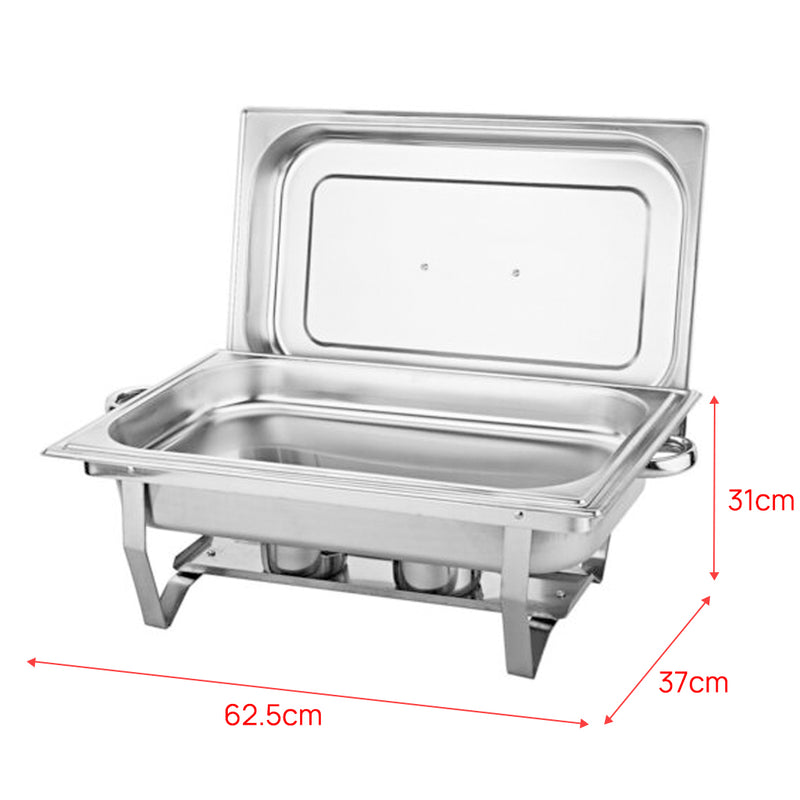 Load image into Gallery viewer, PORIYA 9L 304 Insulated Food Warmer Bain Marie Food Warmer Buffet Warmer Chafing Dish