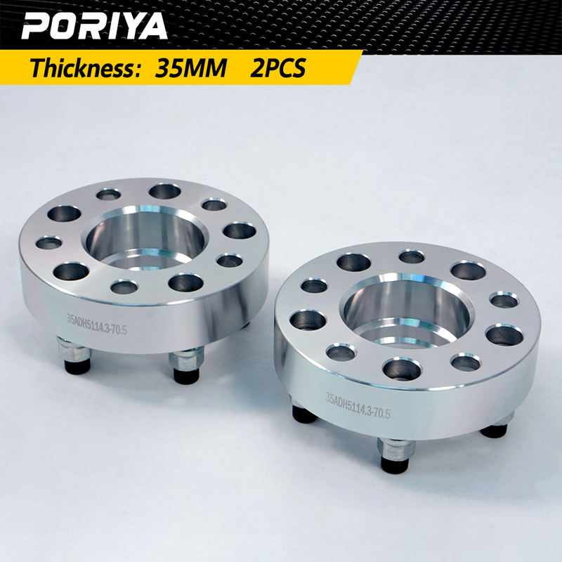 Load image into Gallery viewer, PORIYA 2PCS Wheel Spacers 35mm 5x114.3 for Ford Falcon XT XF EA EB ED EF EL to BA BF FG