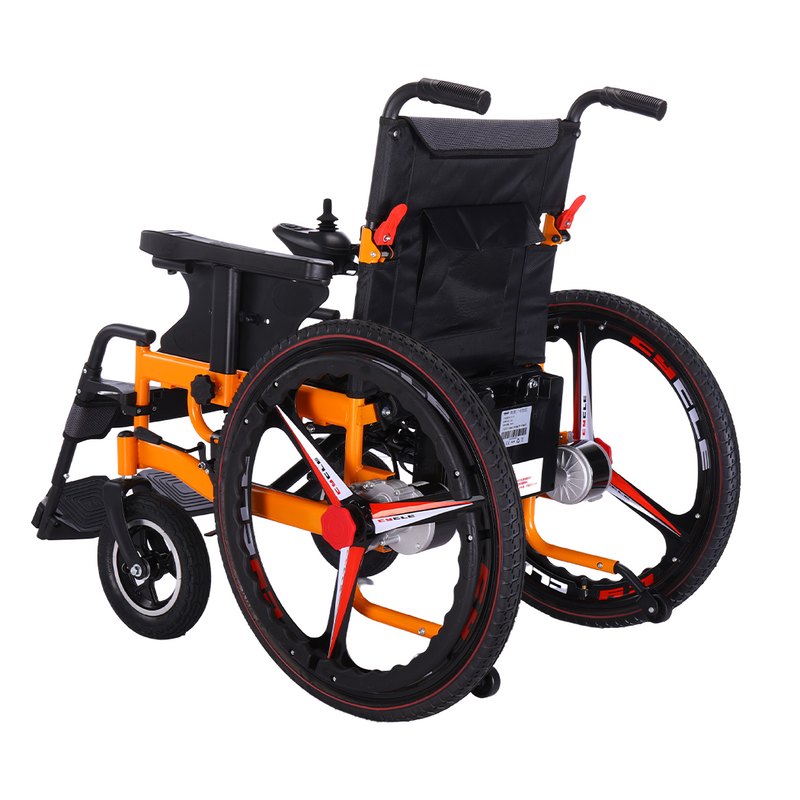 Load image into Gallery viewer, PORIYA Electric Wheelchair Folding Long Range Motorised Foldable Long Range w/ Bag