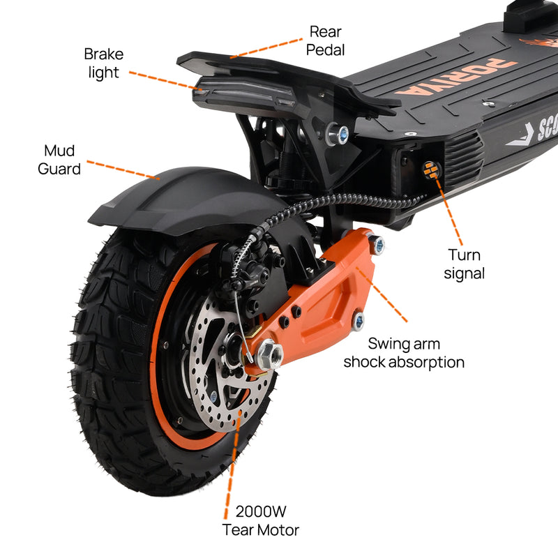 Load image into Gallery viewer, PORIYA Electric Scooter 2000W 70KM/H 60KM Foldable Portable Adult Off Road E-Bike