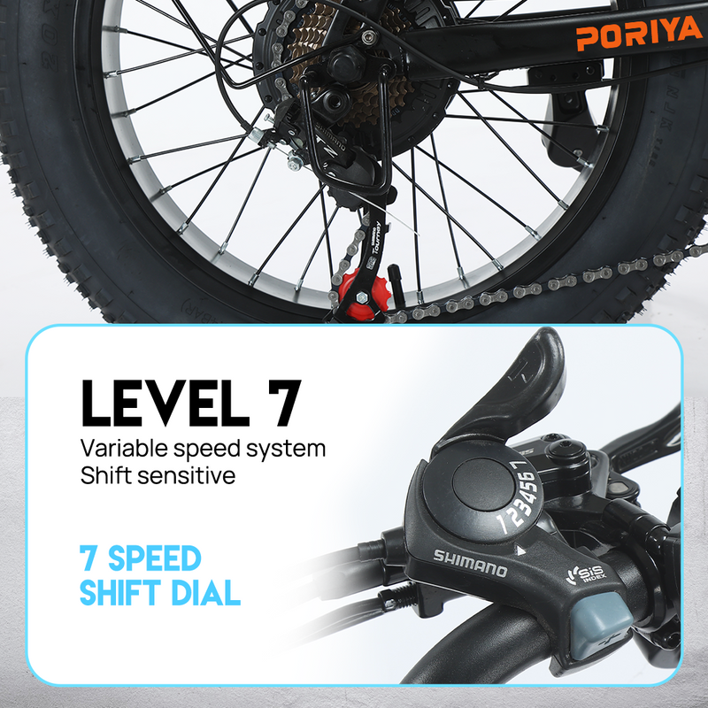 Load image into Gallery viewer, PORIYA 2000W 20" Electric Bike 48V 16Ah 60km/h MTB Ebike 70KMH Mountain Bicycle E-Bike