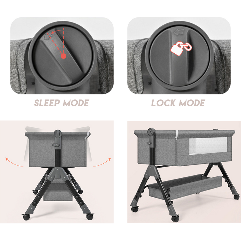 Load image into Gallery viewer, PORIYA Baby Cots Foldable Newborn Co-Sleeper Bed Baby Bassinet Bedside Sleep Cradle