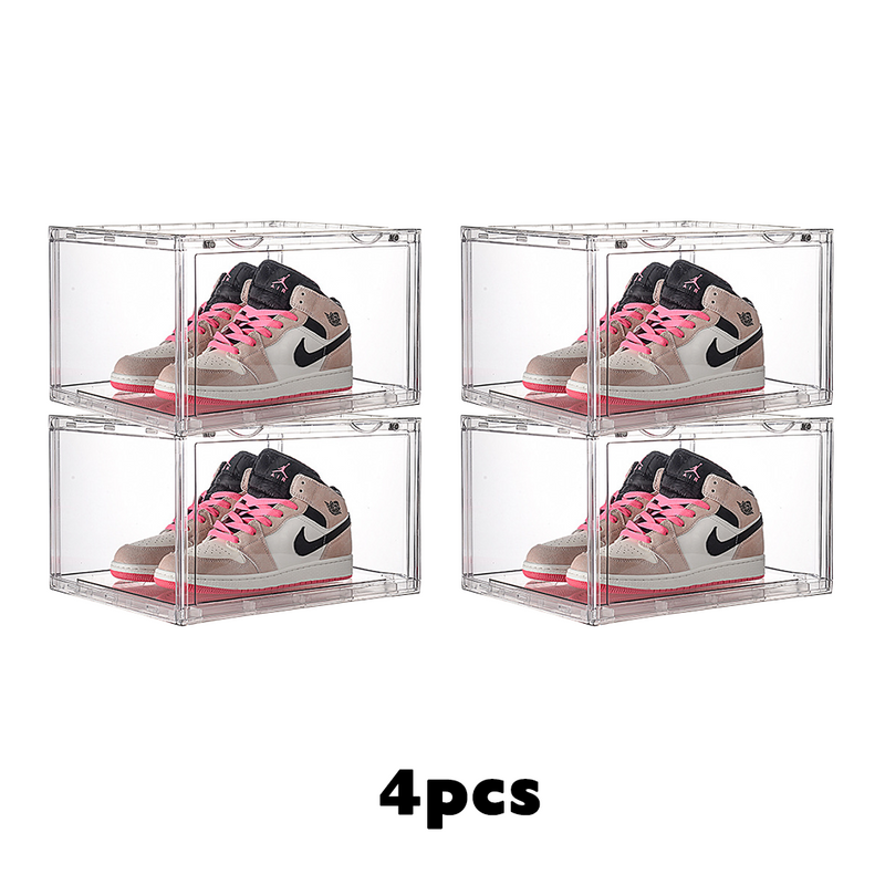 Load image into Gallery viewer, PORIYA 2-20pcs Clear Acrylic Stackable Boxes Shoes Clothes Toy Display DIY Storage Box
