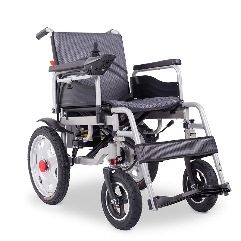 Load image into Gallery viewer, Electric Wheelchair Folding Long Range Motorised Foldable Armrest Free Flip