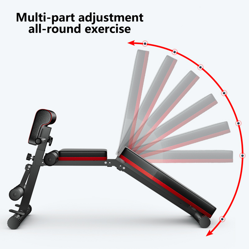 Load image into Gallery viewer, Adjustable FID Ab Abdominal Weight Press Bench Fitness Incline Sit up Gym Flat