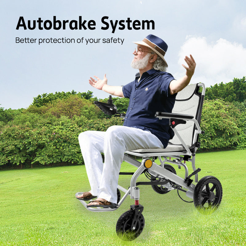 Load image into Gallery viewer, 16.5KG Electric Wheelchair Lightweight Foldable Lithium Power Aluminium Portable