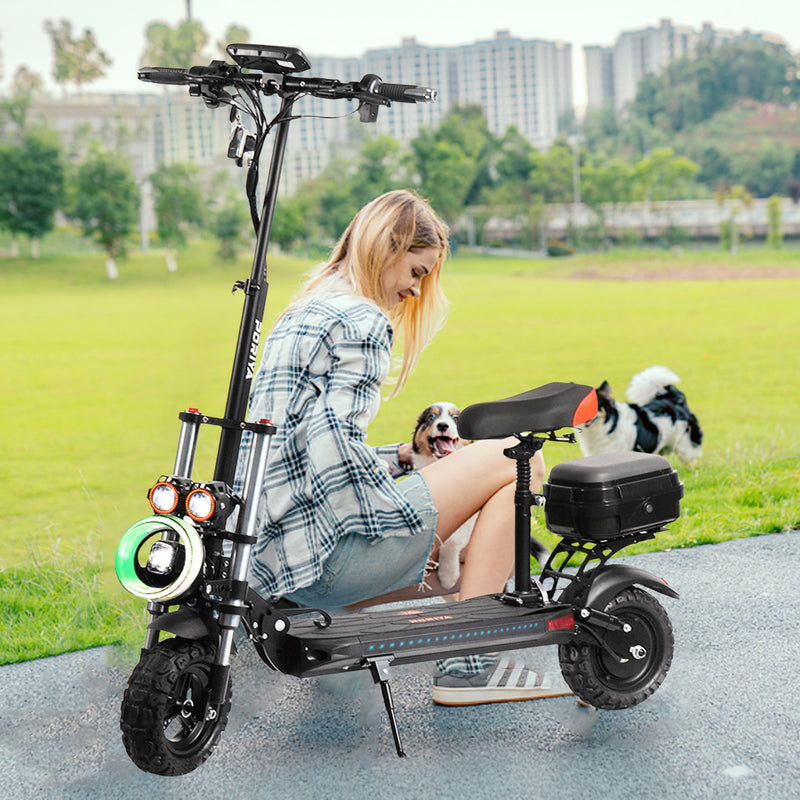 Load image into Gallery viewer, PORIYA Electric Scooter 2500W 70KM/H Off Road Portable Foldable Adult E-Bike W / Seat