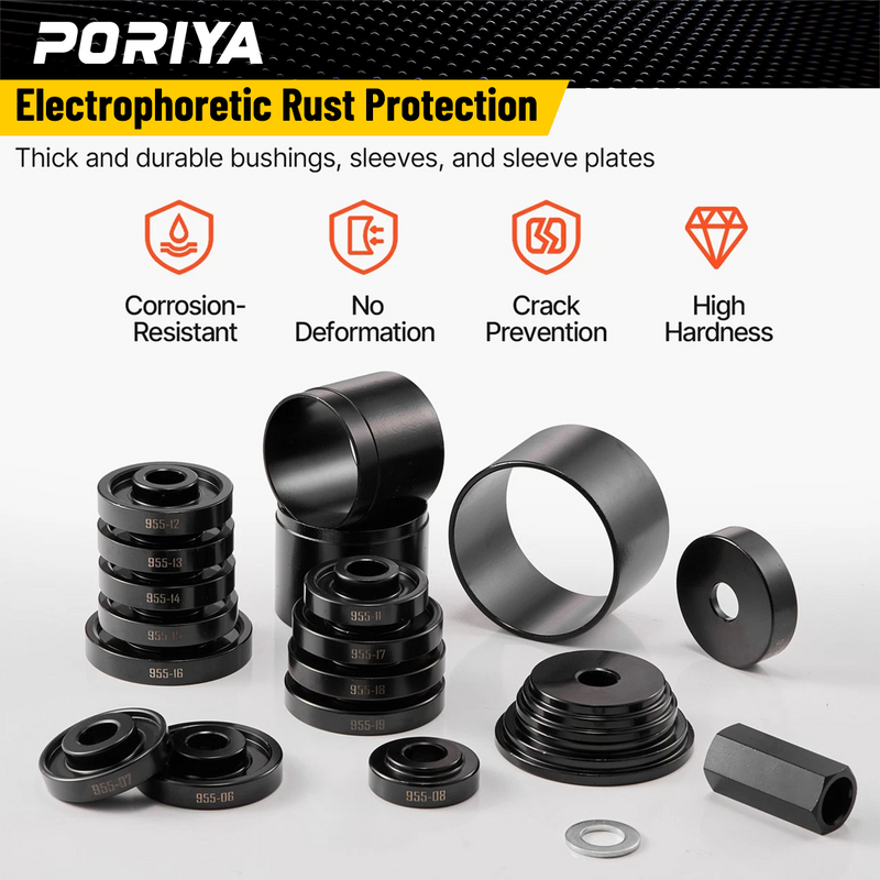 Load image into Gallery viewer, PORIYA 23PCS Front Wheel Drive Bearing Removal Adapter Puller Pulley Tool Kit w/ Case