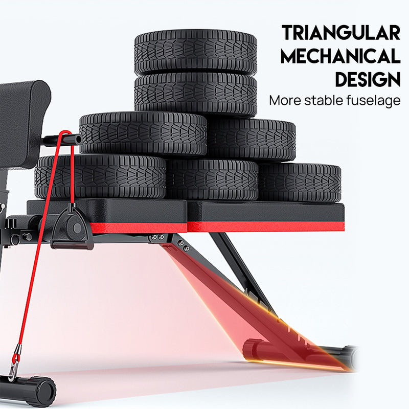 Load image into Gallery viewer, ADKING Weight Bench Fitness Bench Press Squat Rack Adjustable Home Gym Equip