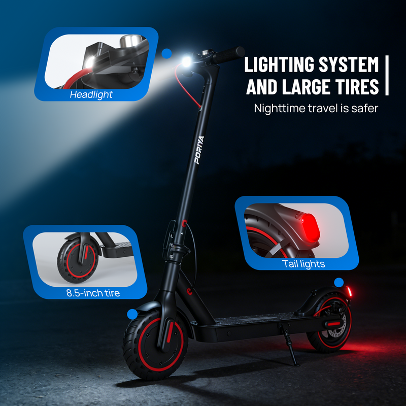 Load image into Gallery viewer, PORIYA 900W 40KM/H Electric Scooter Adult Travel Portable Foldable E-Bike w/Seat