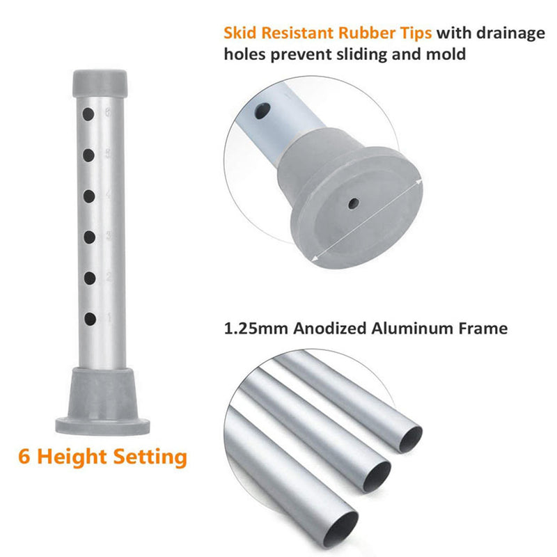 Load image into Gallery viewer, Adjustable Bath Shower Stool Height Adjustable Chair Seat Rotating Swivel Round