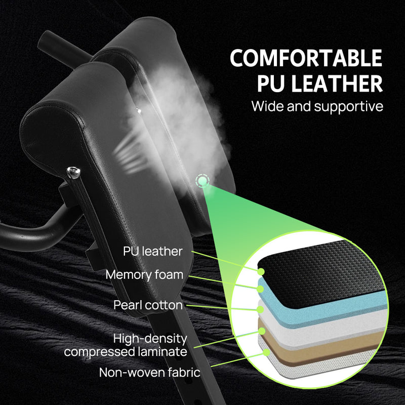 Load image into Gallery viewer, PORIYA Roman Chair for Hyperextension Core Workouts Adjustable Home Gym Bench