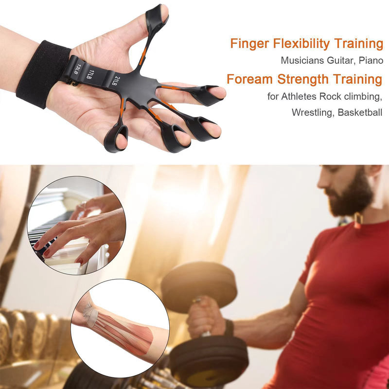Load image into Gallery viewer, Adjustable Finger Exerciser Resistance Levels for Grip Strength Hand Therapy