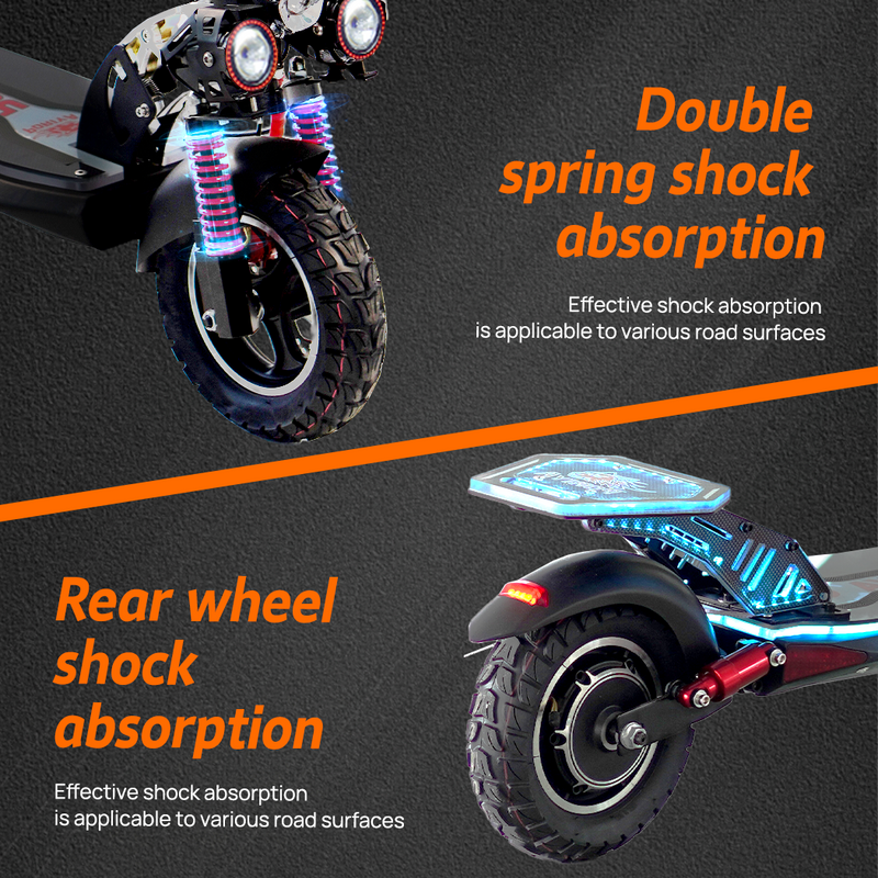 Load image into Gallery viewer, 2000W Electric Scooter Off Road 50km/h Foldable Commuter Adult E-Bike RGB