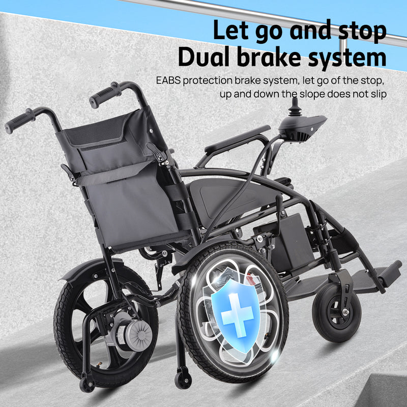 Load image into Gallery viewer, PORIYA Electric Wheelchair Folding Long Range Lithium Power Motorised Foldable w/ Bag