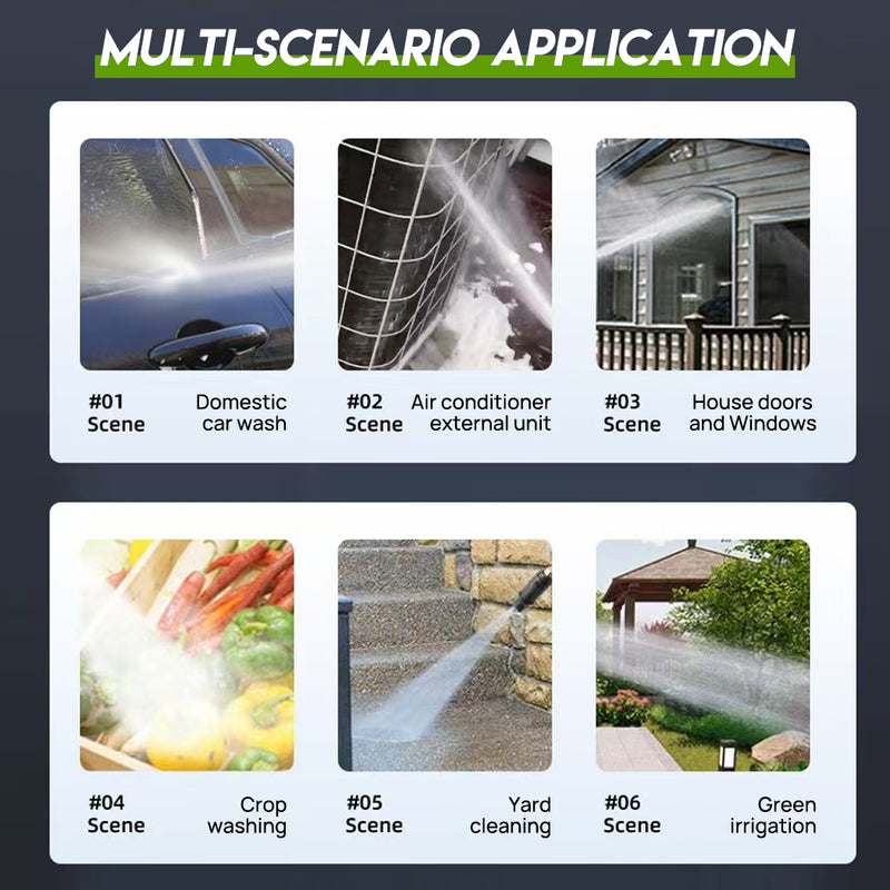 Load image into Gallery viewer, PORIYA 4800 Psi High Pressure Water Cleaner Electric Washer Gurney 10Hp Petrol 20M Hose