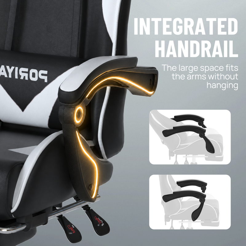 Load image into Gallery viewer, PORIYA Gaming Chair Home Office Computer Seat Racing PU Executive Recliner Chair