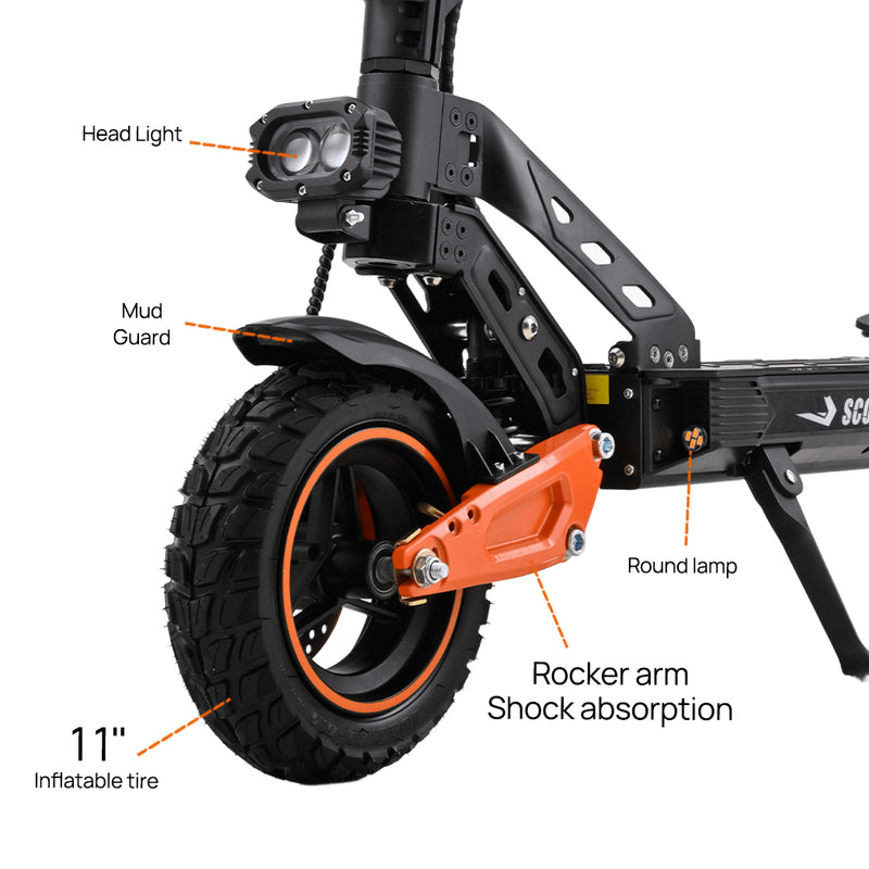 Load image into Gallery viewer, PORIYA Electric Scooter 2000W 70KM/H 60KM Foldable Portable Adult Off Road E-Bike
