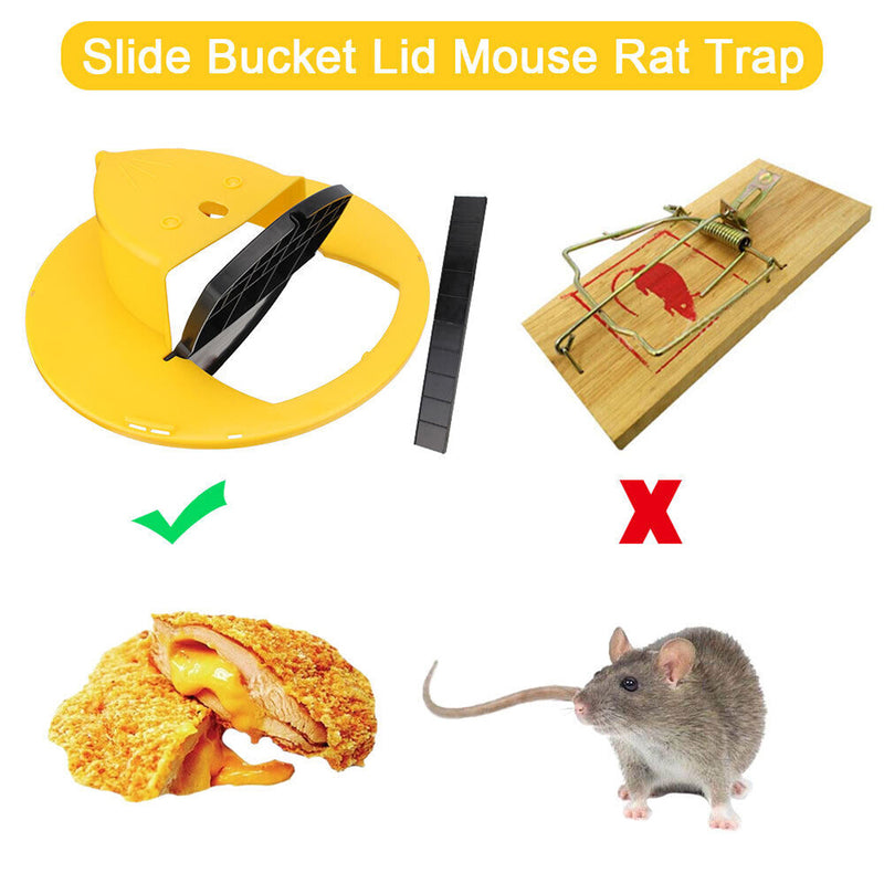 Load image into Gallery viewer, PORIYA Mouse Trap Flip N Slide Bucket Lid Mouse Rat Trap With Ladder Mouse trap Catche