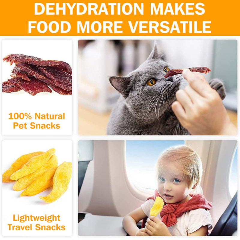 Load image into Gallery viewer, PORIYA 5/10 Trays Food Dehydrator Stainless Steel Fruit Dehydrators Jerky Dryer