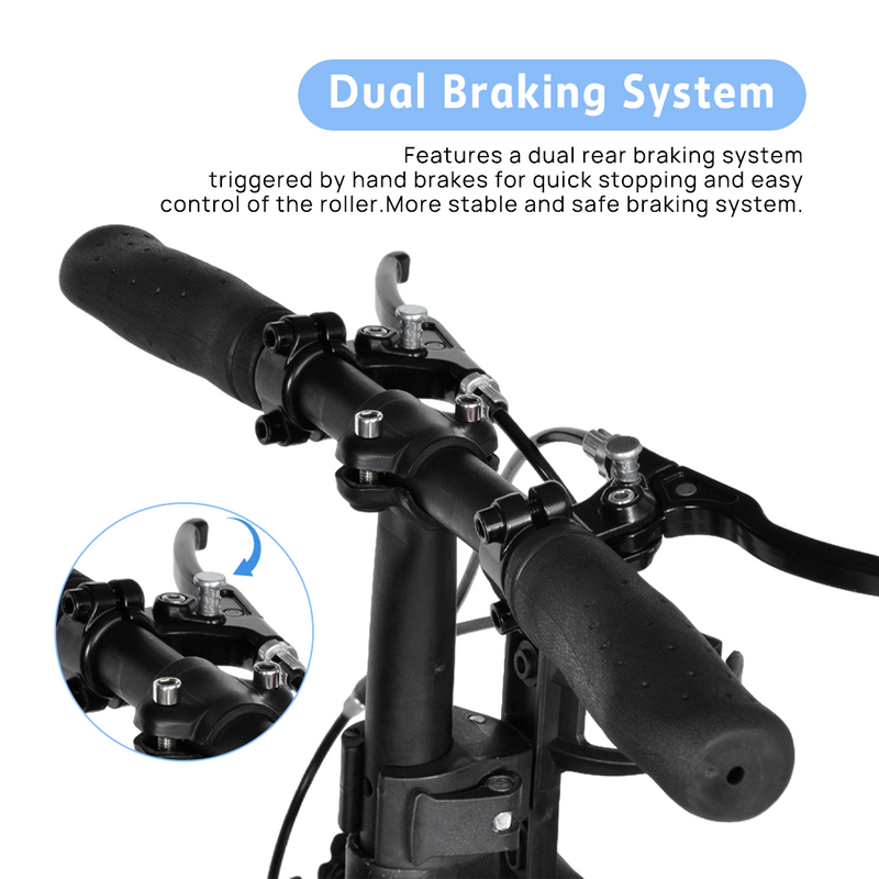 Load image into Gallery viewer, PORIYA Foldable Knee Walker Scooter Mobility Alternative Crutches Wheelchair w/ Basket