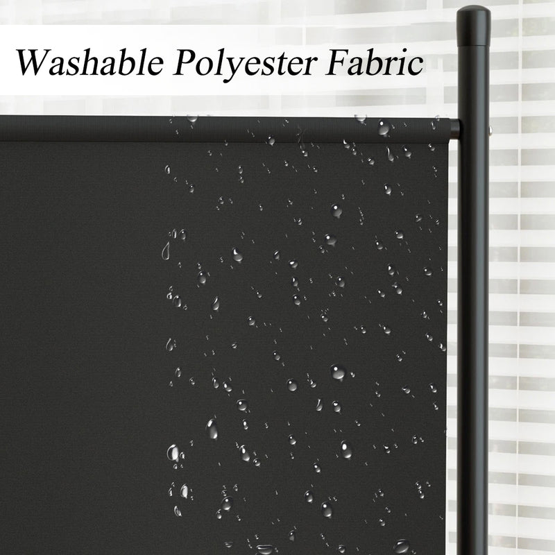 Load image into Gallery viewer, PORIYA 3/4 Panel Room Divider Privacy Screen Folding Steel Frame Fabric Partition Stand