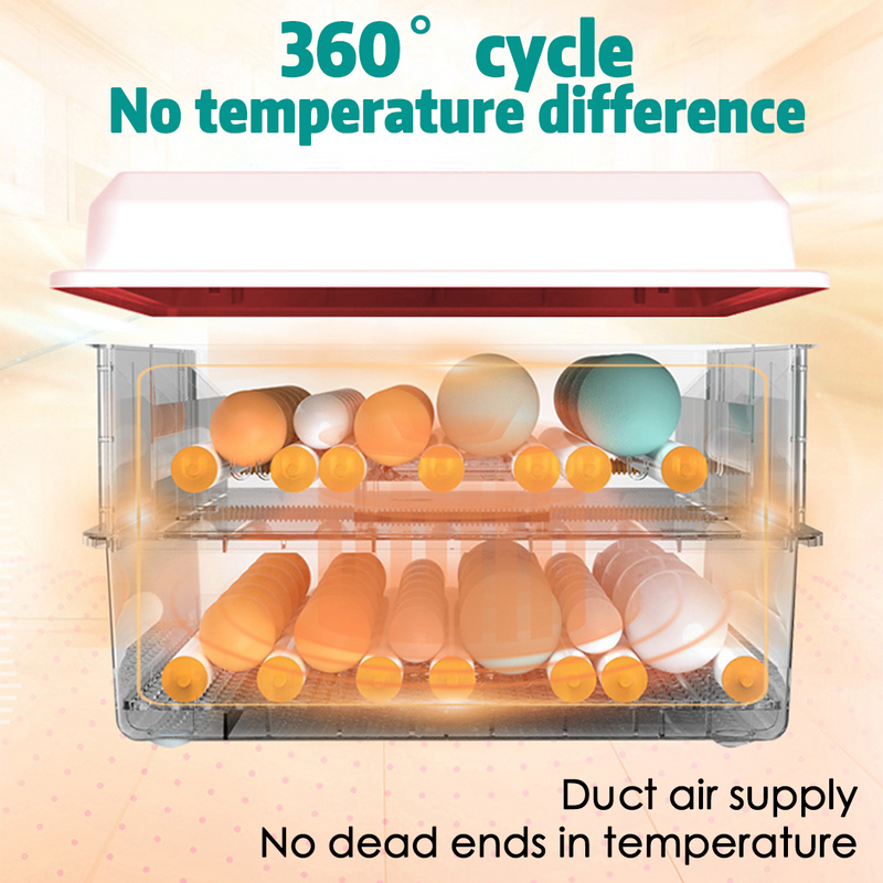 Load image into Gallery viewer, PORIYA 64 Eggs Digital Egg Incubator LED Fully Automatic Turning Chicken Duck Poultry
