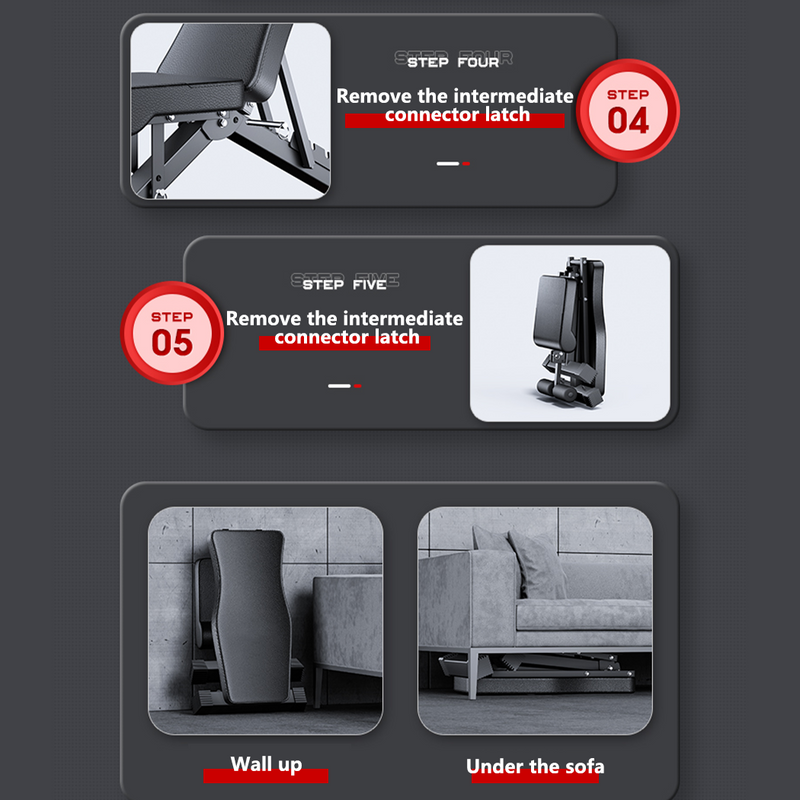 Load image into Gallery viewer, Adjustable Weight Abdominal Bench Sit-Up Back Support Fitness Flat Gym Exercise