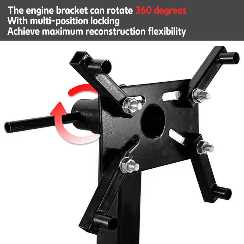 Load image into Gallery viewer, PORIYA 450kg Engine Stand Cars Auto Motor Crane Industrial Workshop Move Hoist