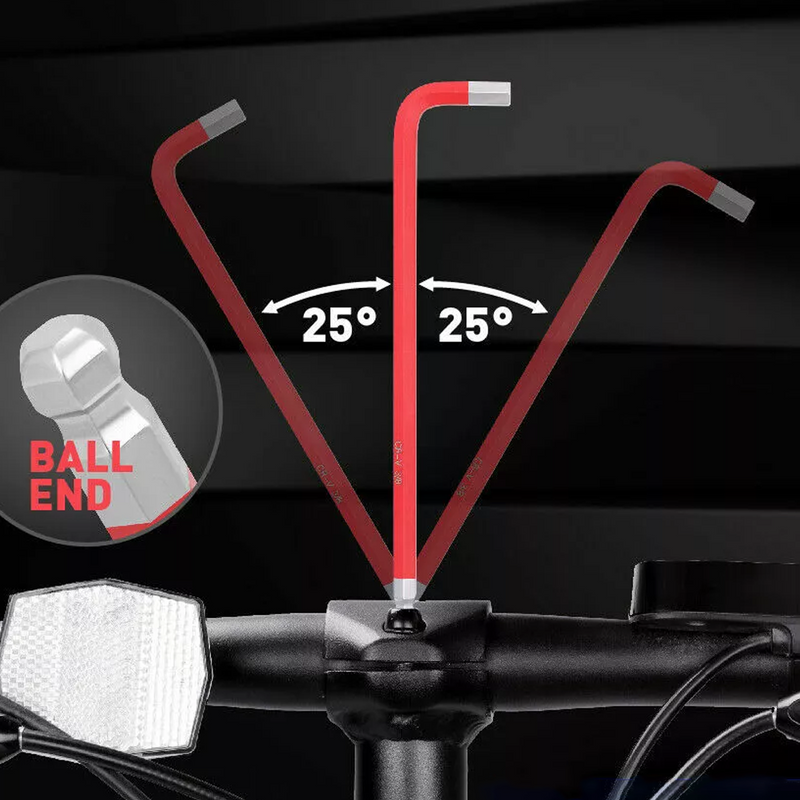 Load image into Gallery viewer, PORIYA 54 PCS Extra Long Arm Wrench Allen Key Hex Set Metric + Imperial + Torx Key
