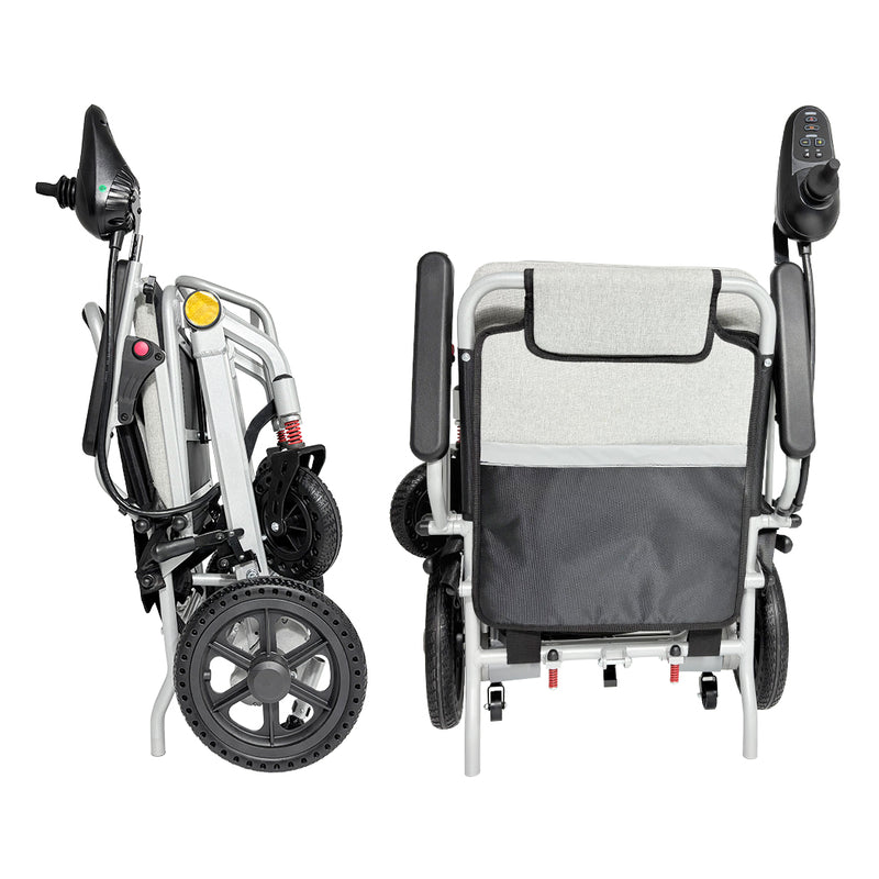 Load image into Gallery viewer, 16.5KG Electric Wheelchair Lightweight Foldable Lithium Power Aluminium Portable