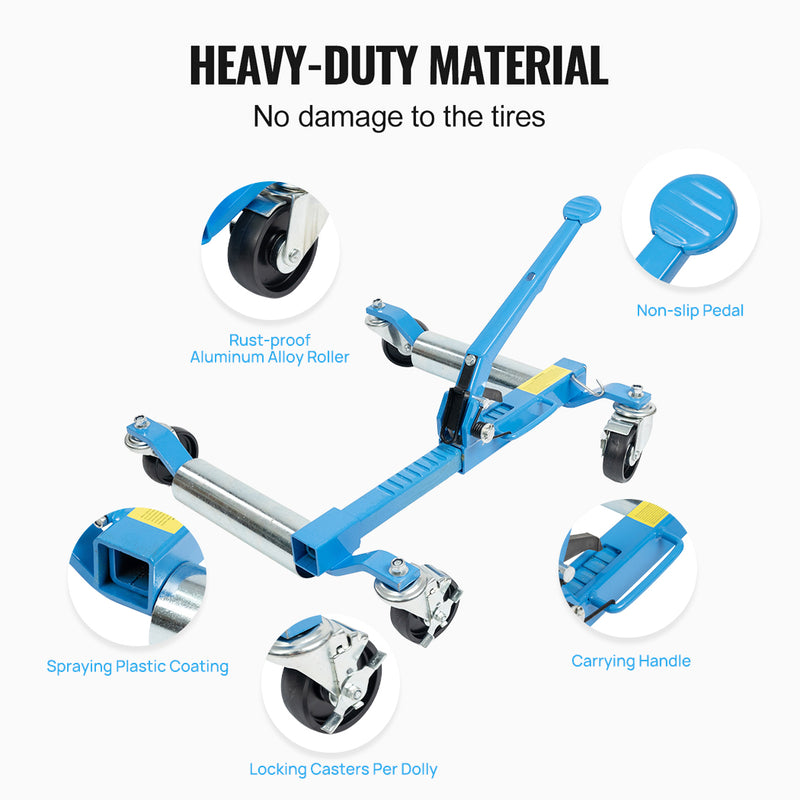 Load image into Gallery viewer, PORIYA Ratcheting Wheel Dolly 750kg Auto Truck Vehicle Moving Lift Jack Car Skate