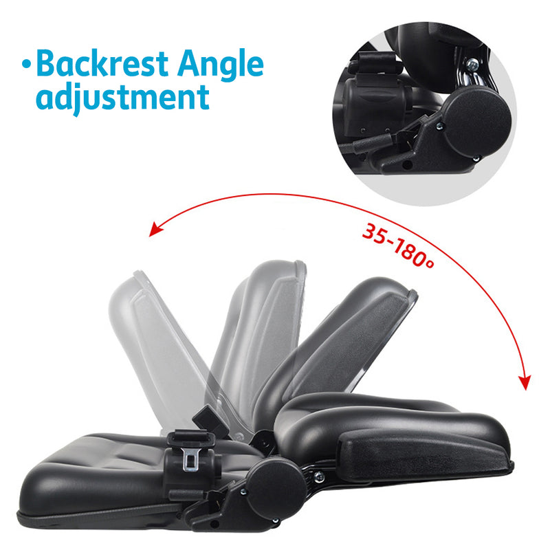 Load image into Gallery viewer, PORIYA Tractor Seat Universal Excavator Forklift Adjust Suspension Backrest