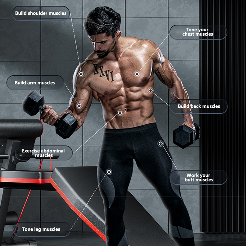 Load image into Gallery viewer, Adjustable FID Ab Abdominal Weight Press Bench Fitness Incline Sit up Gym Flat