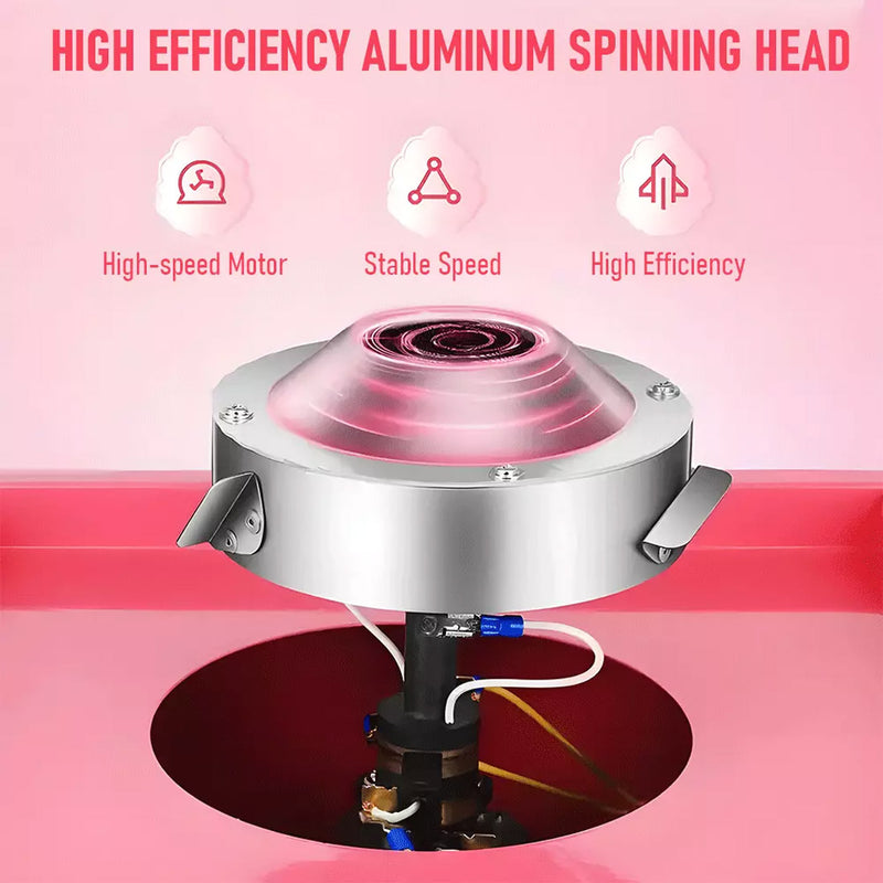 Load image into Gallery viewer, PORIYA Commercial Cotton Candy Machine Sugar Floss Maker 1000W Pink WITH/ Cover