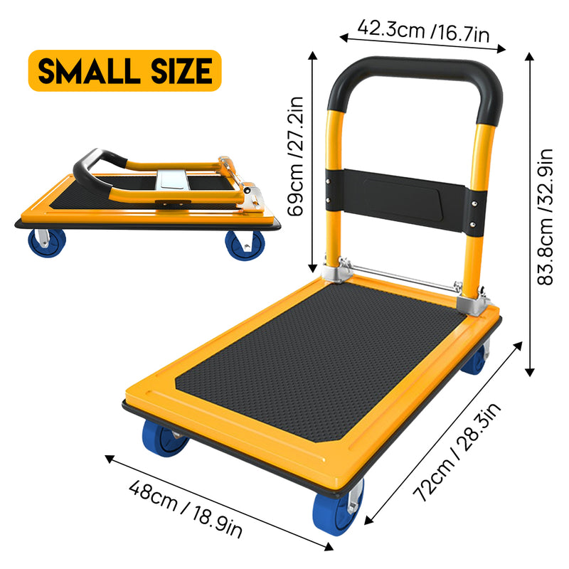 Load image into Gallery viewer, PORIYA 150KG Folding Platform Trolley Hand Cart Heavy Duty Hand Truck Foldable Dolly