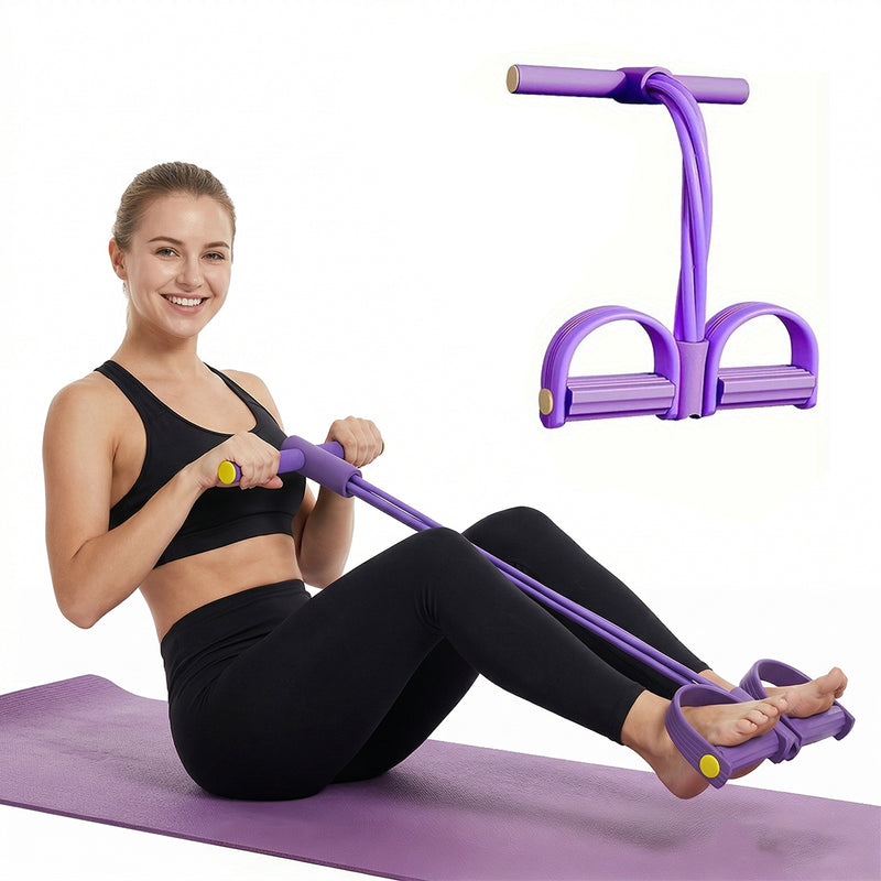 Load image into Gallery viewer, PORIYA Multi-Function Pedal Resistance Band Fitness Exercise Tension Resistance Rope