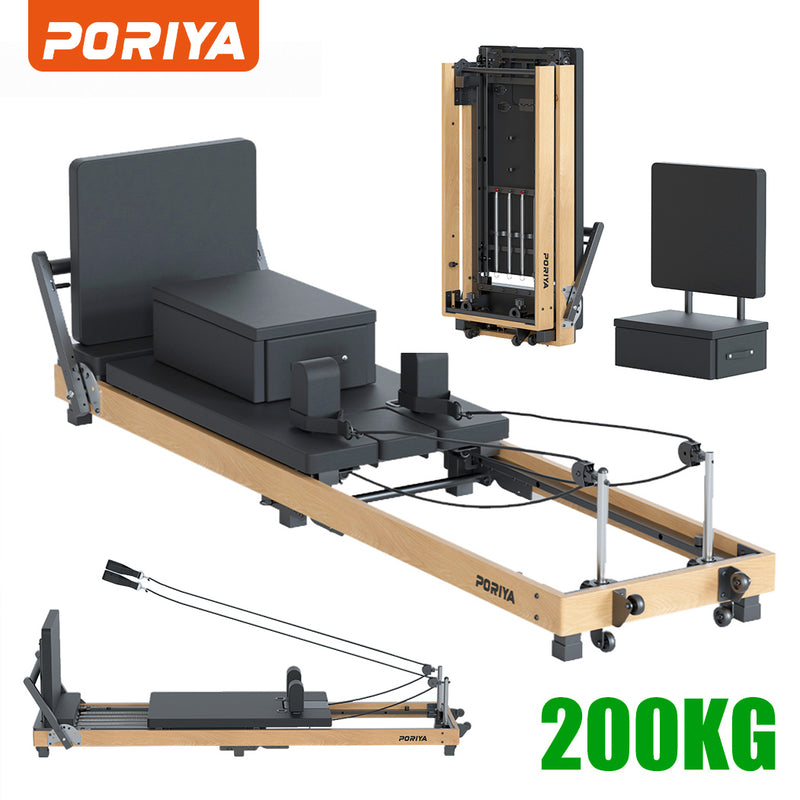 Load image into Gallery viewer, PORIYA Commercial Foldable Pilates Reformer Machine for Home Gym AU Stock