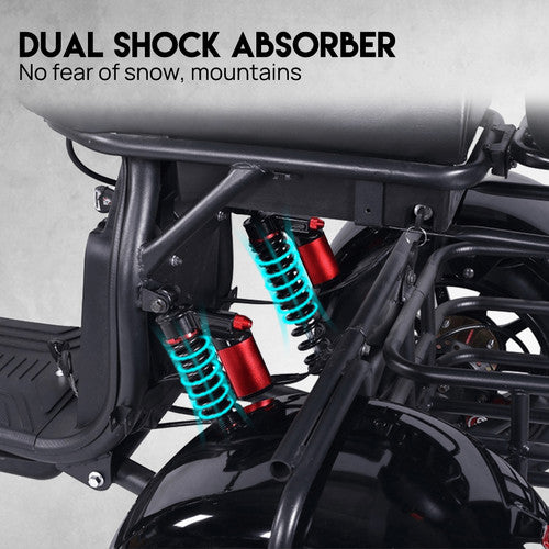 Load image into Gallery viewer, Adult Electric Tricycle Scooter 3000W 60KM/H 50KM 3 wheels Electric Scooters