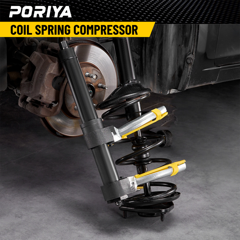 Load image into Gallery viewer, PORIYA 4500kg Macpherson Strut Coil Spring Compressor Dumper Extractor Yolk 3pcs
