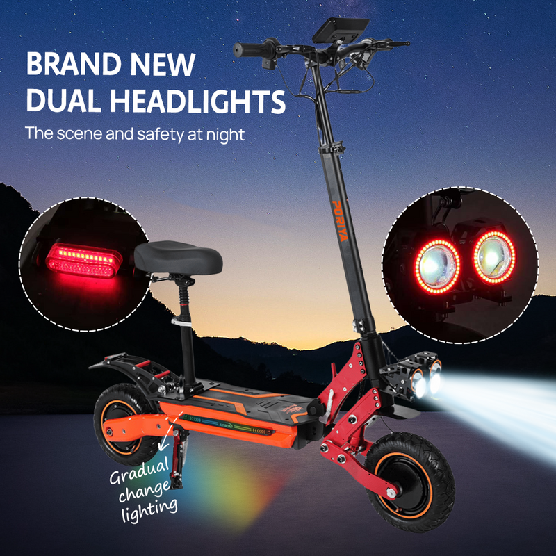 Load image into Gallery viewer, 4000W Dual Motor Electric Scooter 75KM/H 60KM Foldable Adult Off Road E-Bike