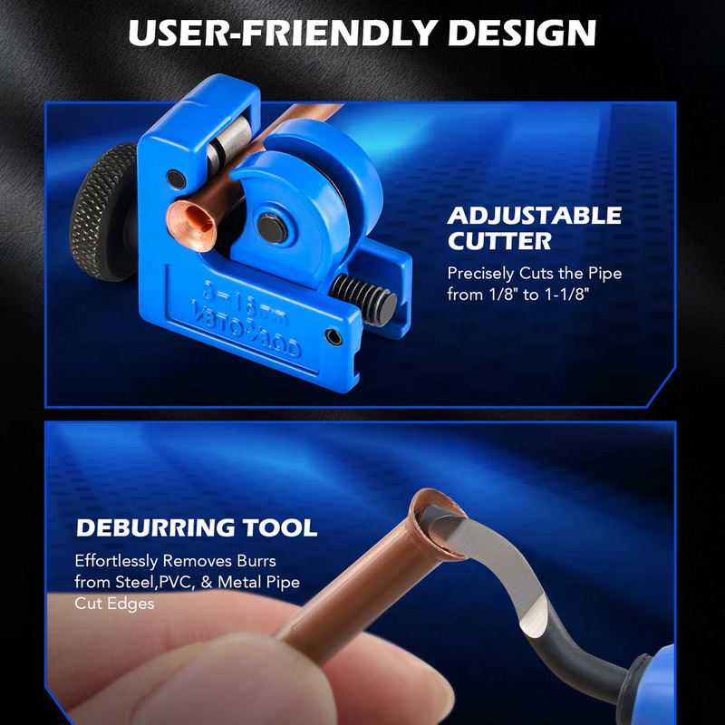 Load image into Gallery viewer, PORIYA Brake Line Flaring Tool 45°&37° Single Bubble Double Flare 3/16"~3/8" Tubes