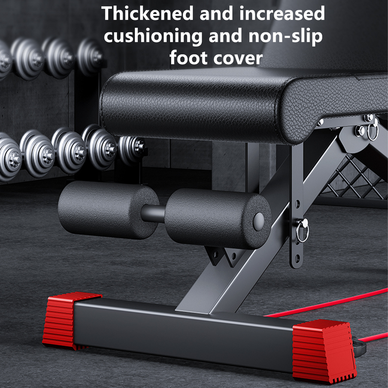 Load image into Gallery viewer, Adjustable Weight Abdominal Bench Sit-Up Back Support Fitness Flat Gym Exercise