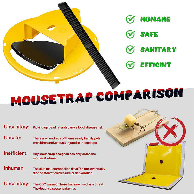 Load image into Gallery viewer, PORIYA Mouse Trap Flip N Slide Bucket Lid Mouse Rat Trap With Ladder Mouse trap Catche