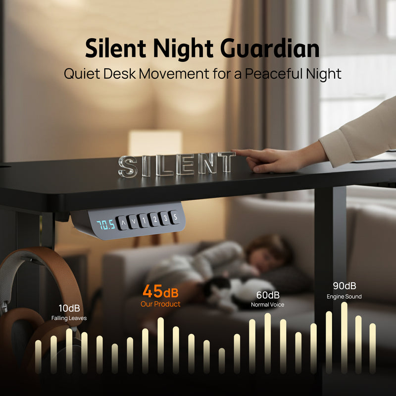 Load image into Gallery viewer, PORIYA Electric Standing Desk Height Adjustable Motorised Home Office Stand Table 1.2M