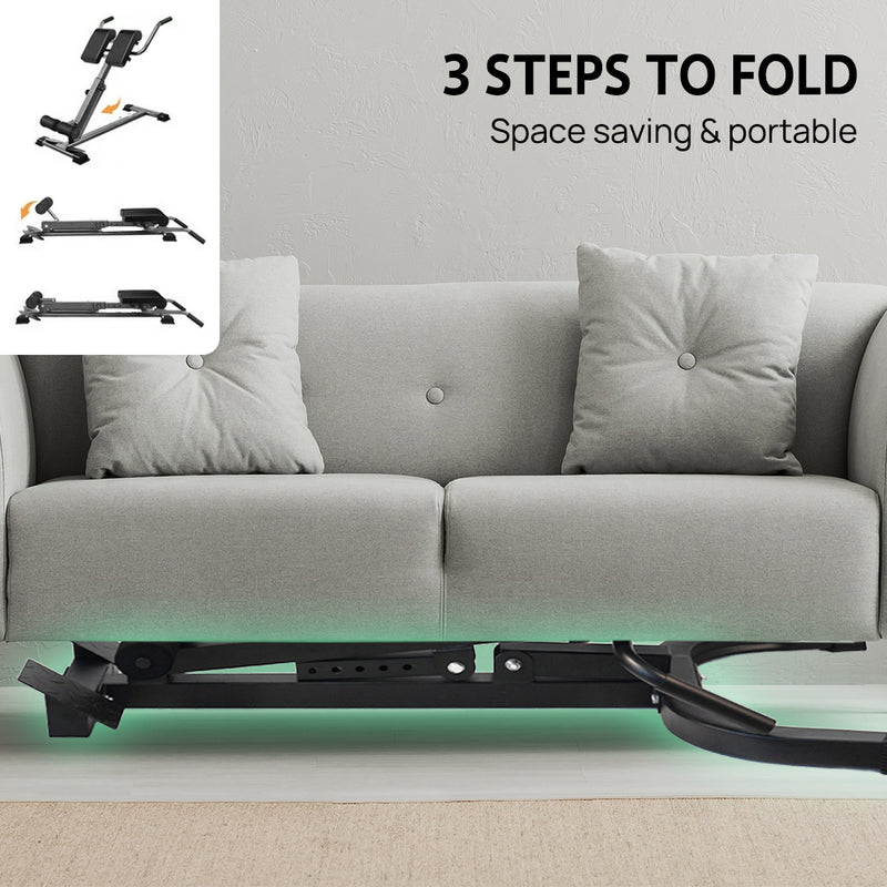 Load image into Gallery viewer, PORIYA Roman Chair for Hyperextension Core Workouts Adjustable Home Gym Bench