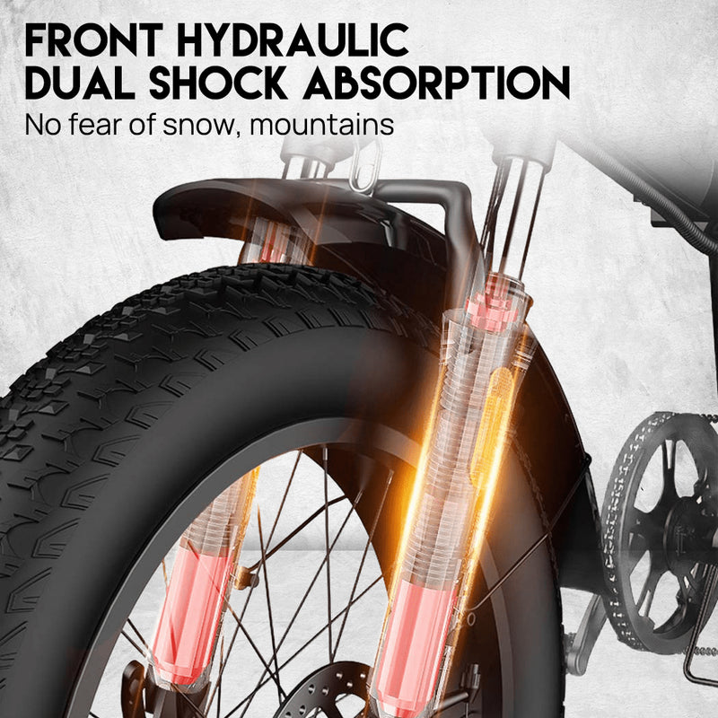 Load image into Gallery viewer, Electric Bicycle Ebike 48V 1500W Mountain Bike 10.4Ah Li-Ion Battery 20'' Tyres